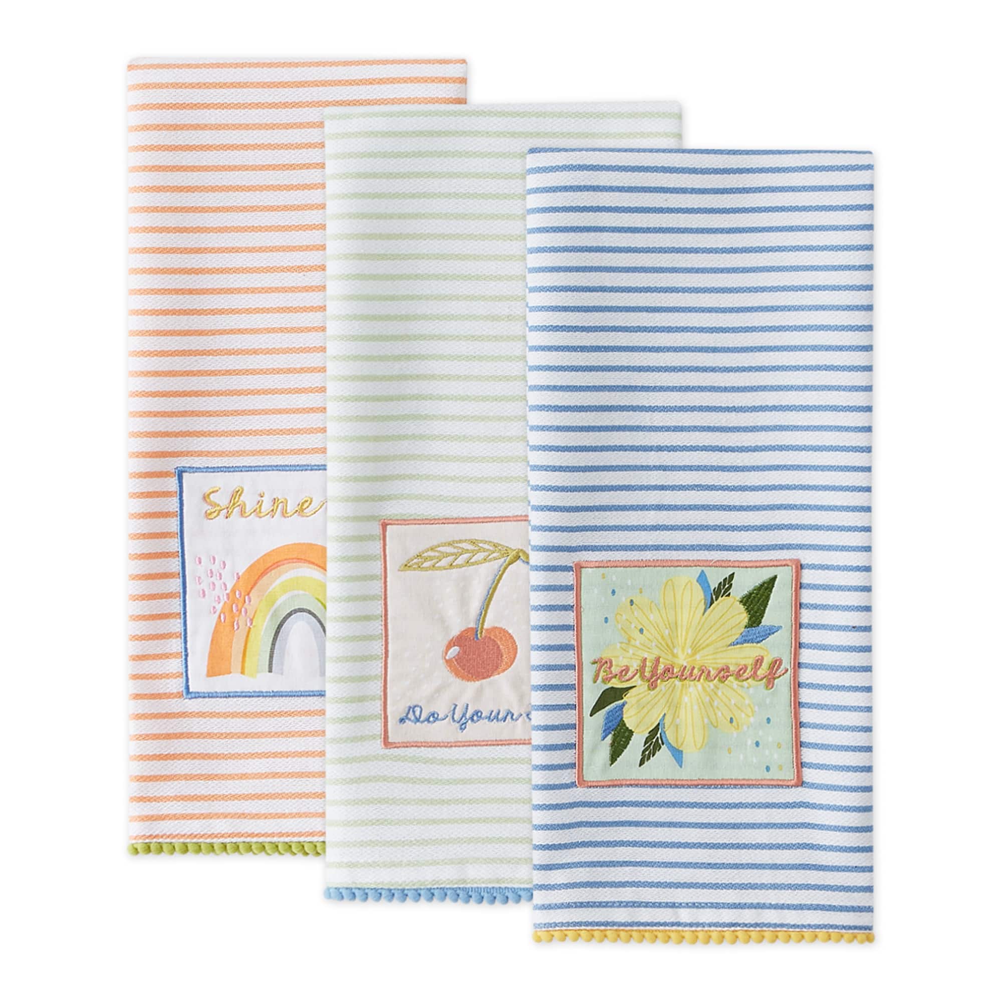 Be You-Tiful Embellished Dishtowel (Set of 3)